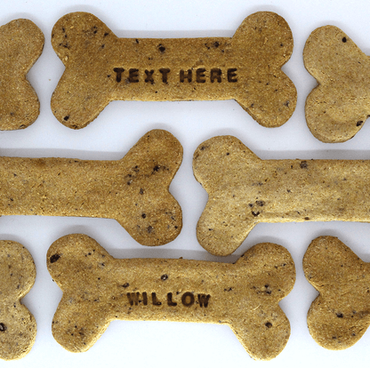 Large Banana and Blueberry Personalised Dog Biscuits