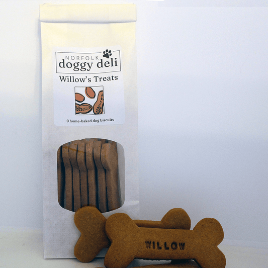 Large Peanut Butter Personalised Dog Biscuits