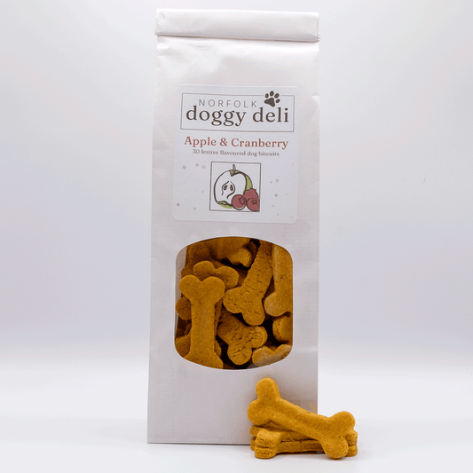 Apple and Cranberry Dog Biscuits